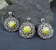 Highland Marble Celtic Sun Sterling Sterling Silver Pendant
