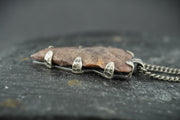 Neolithic Arrowhead Hammered Sterling Silver Pendant