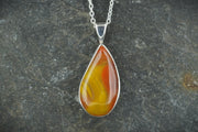 Burn Anne Agate Sterling Silver Pendant