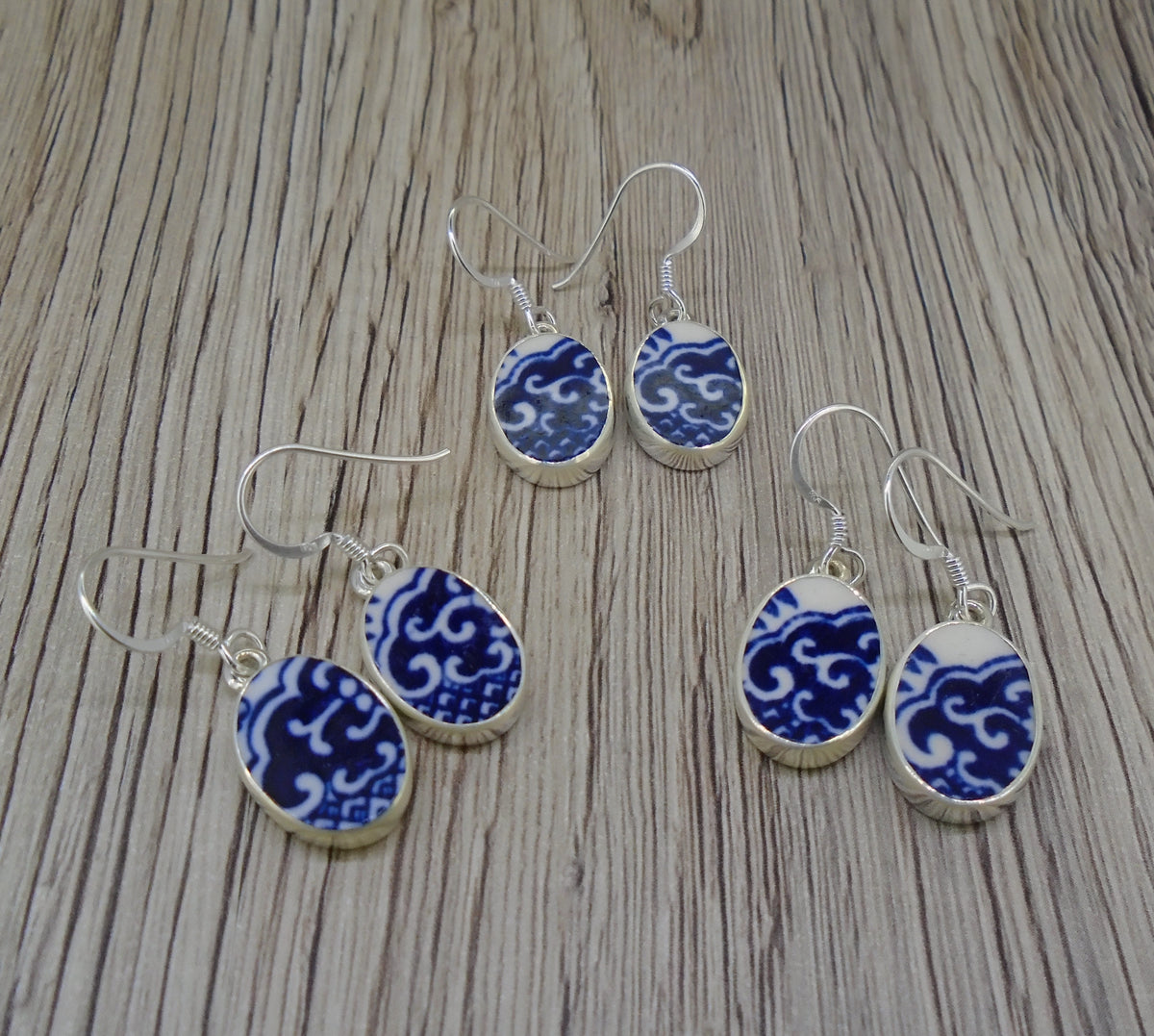 Old Willow 'Wave' Sterling Silver Earrings
