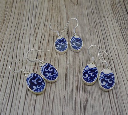 Old Willow 'Wave' Sterling Silver Earrings