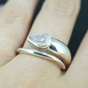 Scottish Chalcedony Sterling Silver Wrap Ring