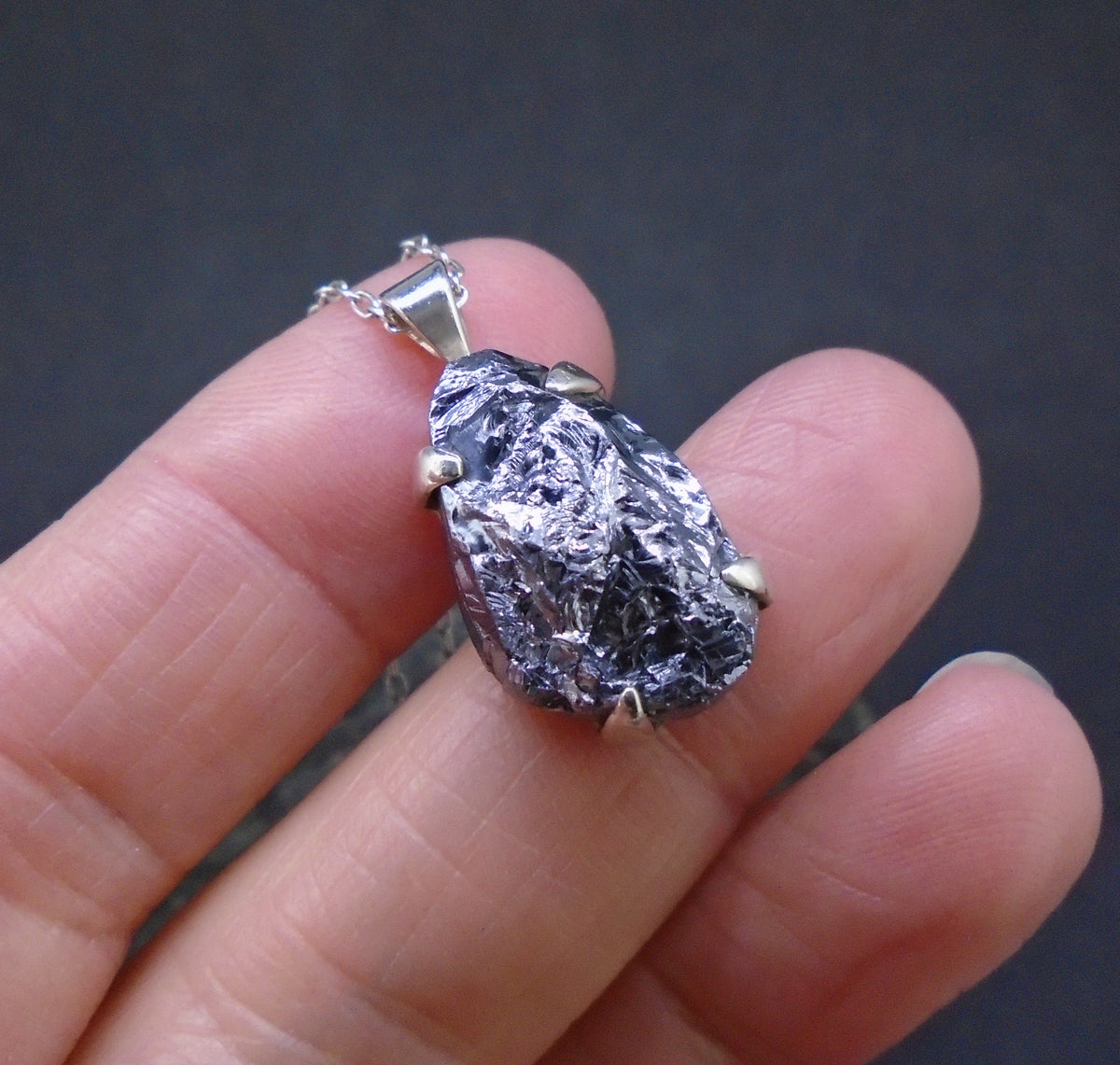Silicon Sterling Silver Pendant