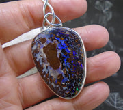 Australian Koroit Opal Sterling Silver Celtic Pendant