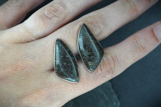 Dinosaur Bone Sterling Silver Cufflinks
