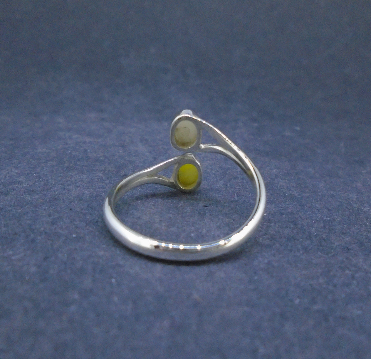Iona & Scottish Highland Marble Sterling Silver Adjustable Ring
