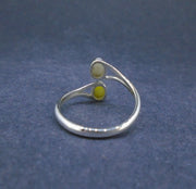 Iona & Scottish Highland Marble Sterling Silver Adjustable Ring