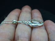Edinburgh Sea Glass Sterling Silver Celtic Pendant