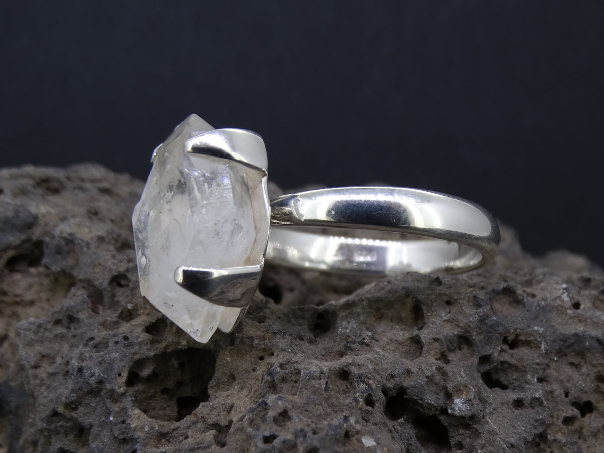 Natural Herkimer Diamond Sterling Silver Ring