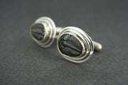 Trilobite Sterling Silver Cufflinks 12x10mm