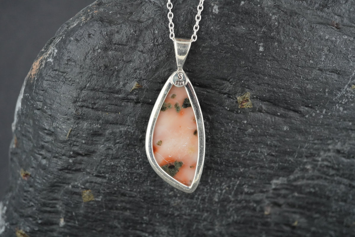 Scottish Isla Rose Fancy Cut Sterling Silver Pendant