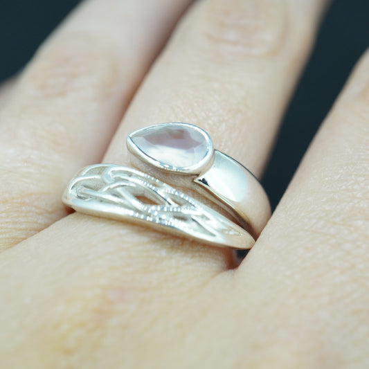 Scottish Chalcedony Sterling Silver Fancy Ring