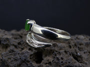 Canadian Jade Sterling Silver Snake Ring