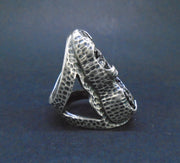'Star-kindler' Colossal Meteorite Sterling Silver Ring