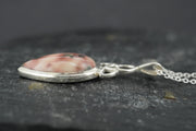 Scottish Isla Rose Drop Cut Sterling Silver Pendant