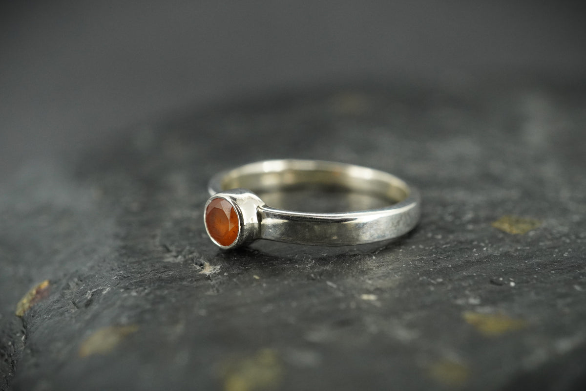 Scottish Angus Carnelian Sterling Silver Ring