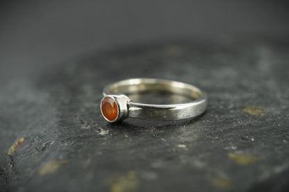 Scottish Angus Carnelian Sterling Silver Ring