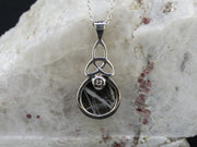 Ullapool Stone Sterling Silver Celtic Pendant