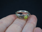 AAA Iona Marble and 14ct Scottish Gold Ring