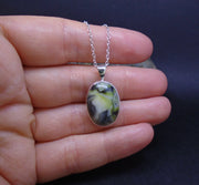 Skye Marble Sterling Silver Oval Pendant
