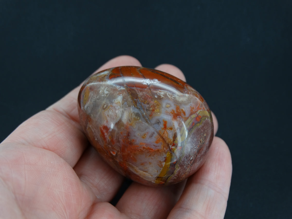 Burn Anne Agate Carved Egg