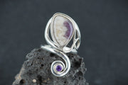 Cornish Amethyst & Amethyst Sterling Silver Ring