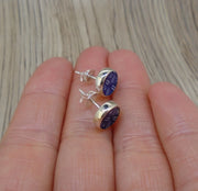 Old Willow 'Diamond' Sterling Silver Stud Earrings (8mm)