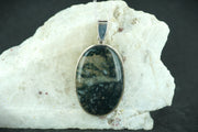 Scottish Moss Agate Sterling Silver Pendant