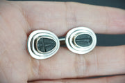 Trilobite Sterling Silver Cufflinks 8x6mm