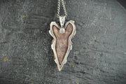 Neolithic Arrowhead Hammered Sterling Silver Pendant