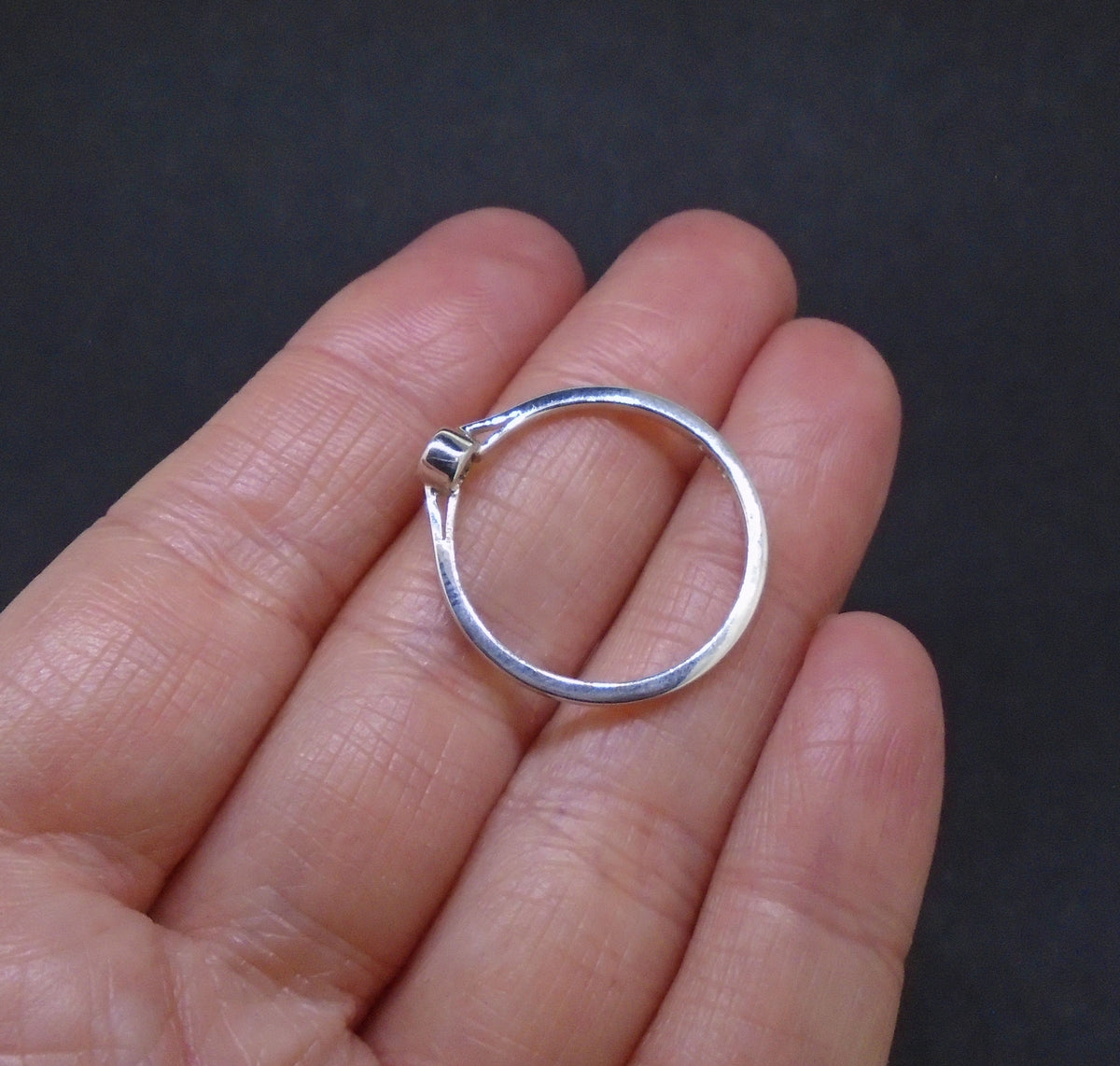 Pink Sapphire Sterling Silver Ring