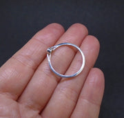 Pink Sapphire Sterling Silver Ring