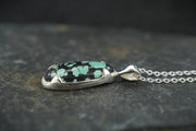 Asian Turquoise Sterling Silver Pendant