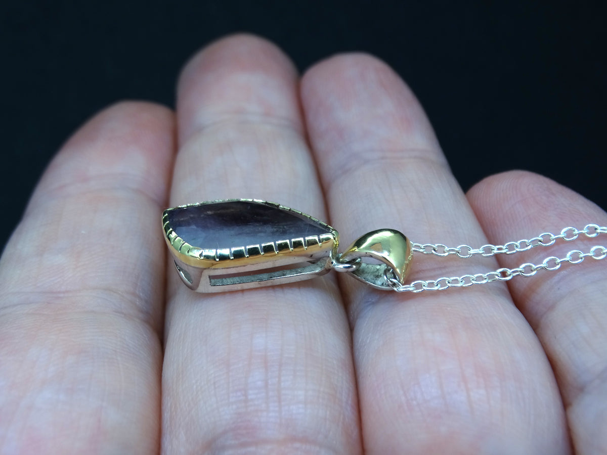 Scottish Ardownie Smoky Amethyst with Scottish Gold and Sterling Silver Ring
