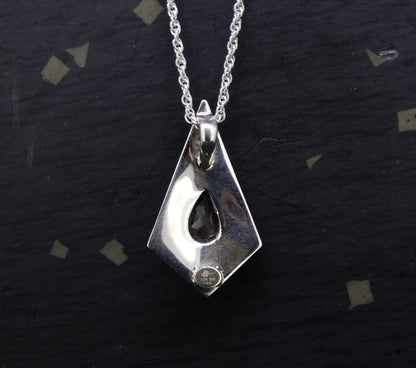 Perthshire Smoky Quartz in a Scottish Gold & Sterling Silver Pendant