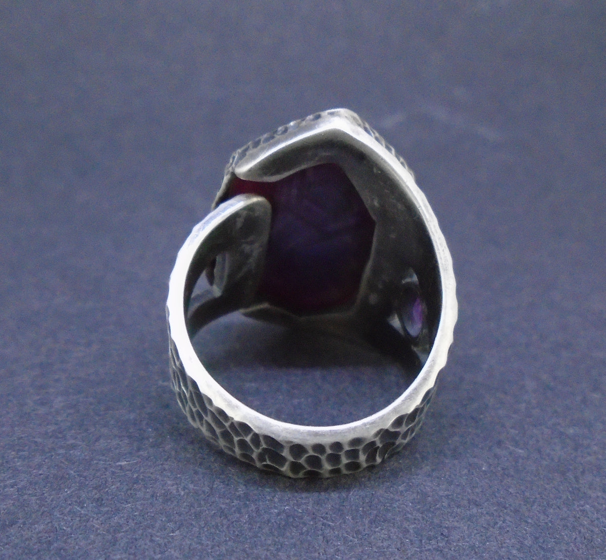 Trapiche Ruby & Rose Sapphire Sterling Silver Ring