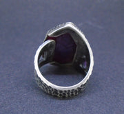 Trapiche Ruby & Rose Sapphire Sterling Silver Ring