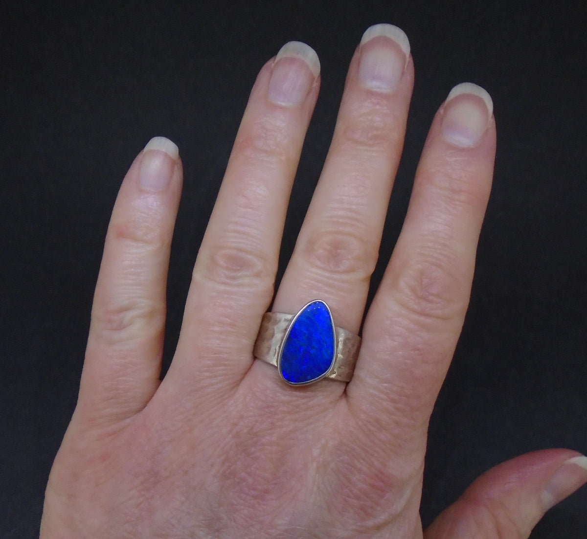 Opal Sterling Silver  Ring