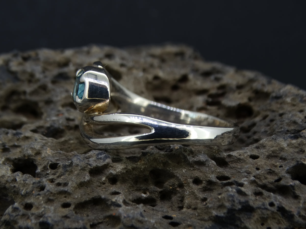 Blue Topaz Sterling Silver Ring