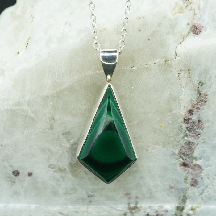 Malachite Sterling Silver Pendant