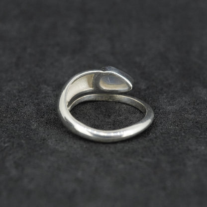 Scottish Chalcedony Sterling Silver Wrap Ring