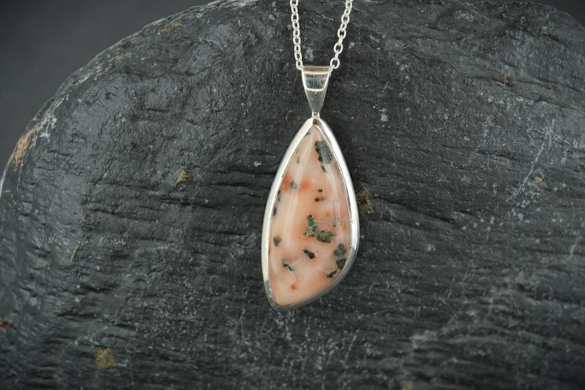Scottish Isla Rose Fancy Cut Sterling Silver Pendant