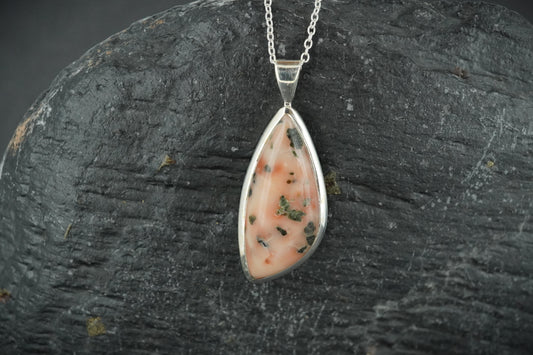 Scottish Isla Rose Fancy Cut Sterling Silver Pendant