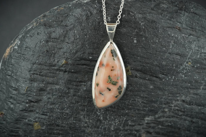 Scottish Isla Rose Fancy Cut Sterling Silver Pendant