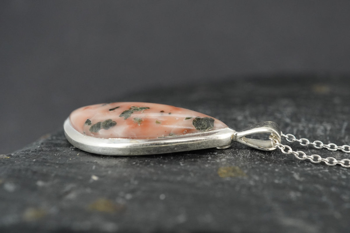 Scottish Isla Rose Fancy Cut Sterling Silver Pendant