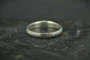 Scottish Sapphire with Sterling Silver Hand Carved Celtic Ring