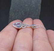 Fordite Sterling Silver Celtic Pendant