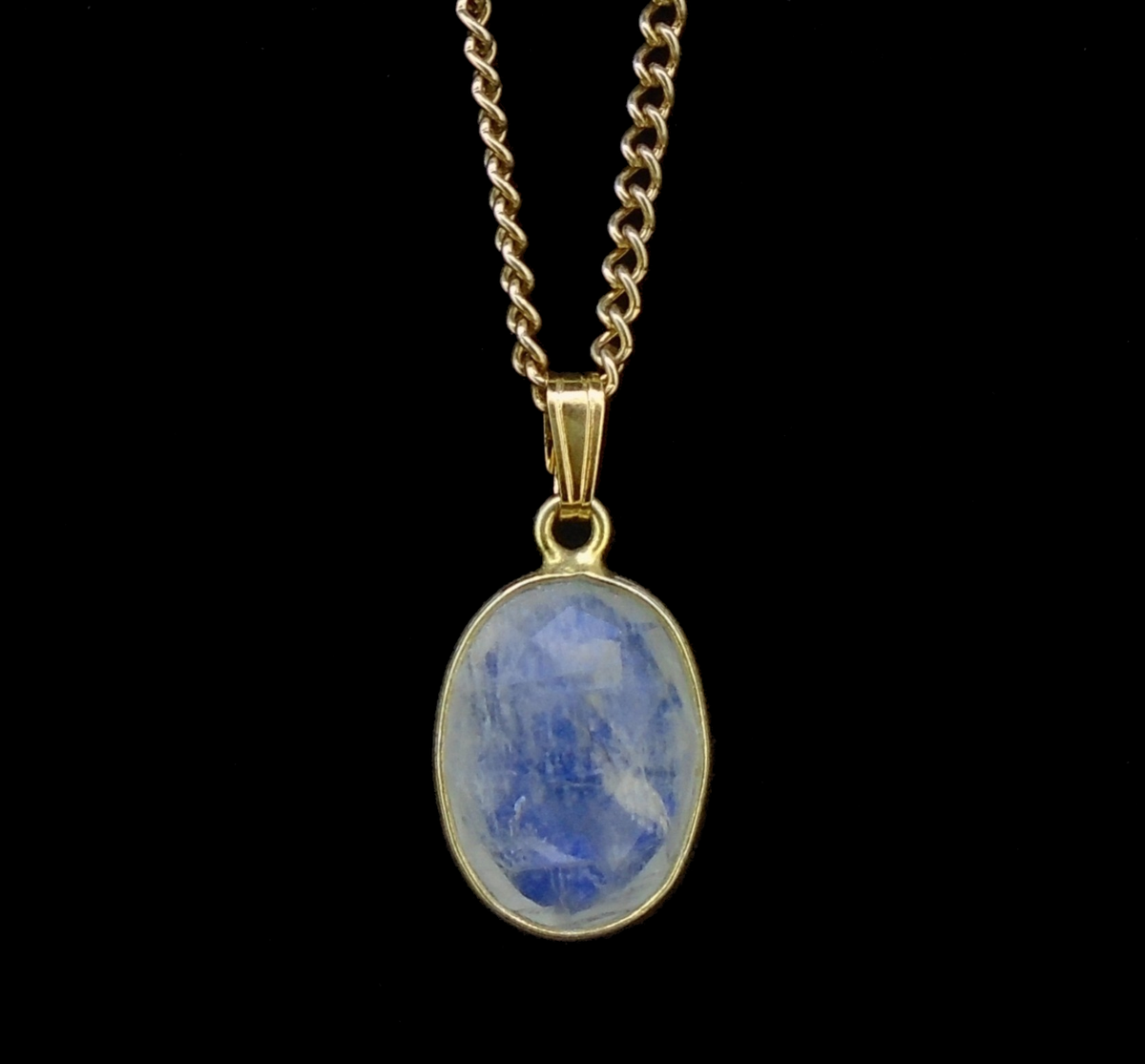 Moonstone Gold Plated Sterling Silver Pendant