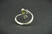 Peridot Sterling Silver Celtic Ring