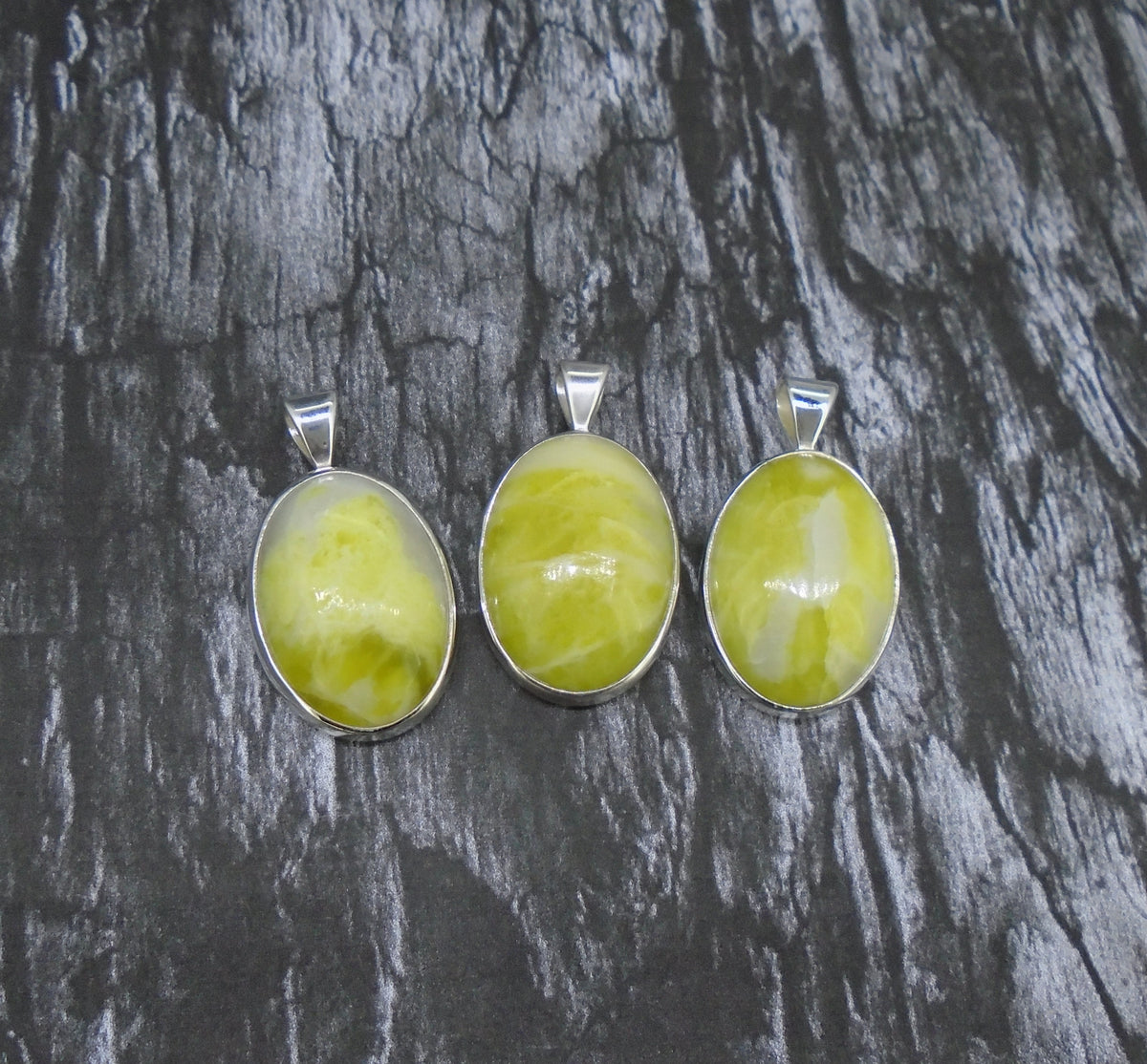 Medium Highland Marble Sterling Silver Pendant image 3